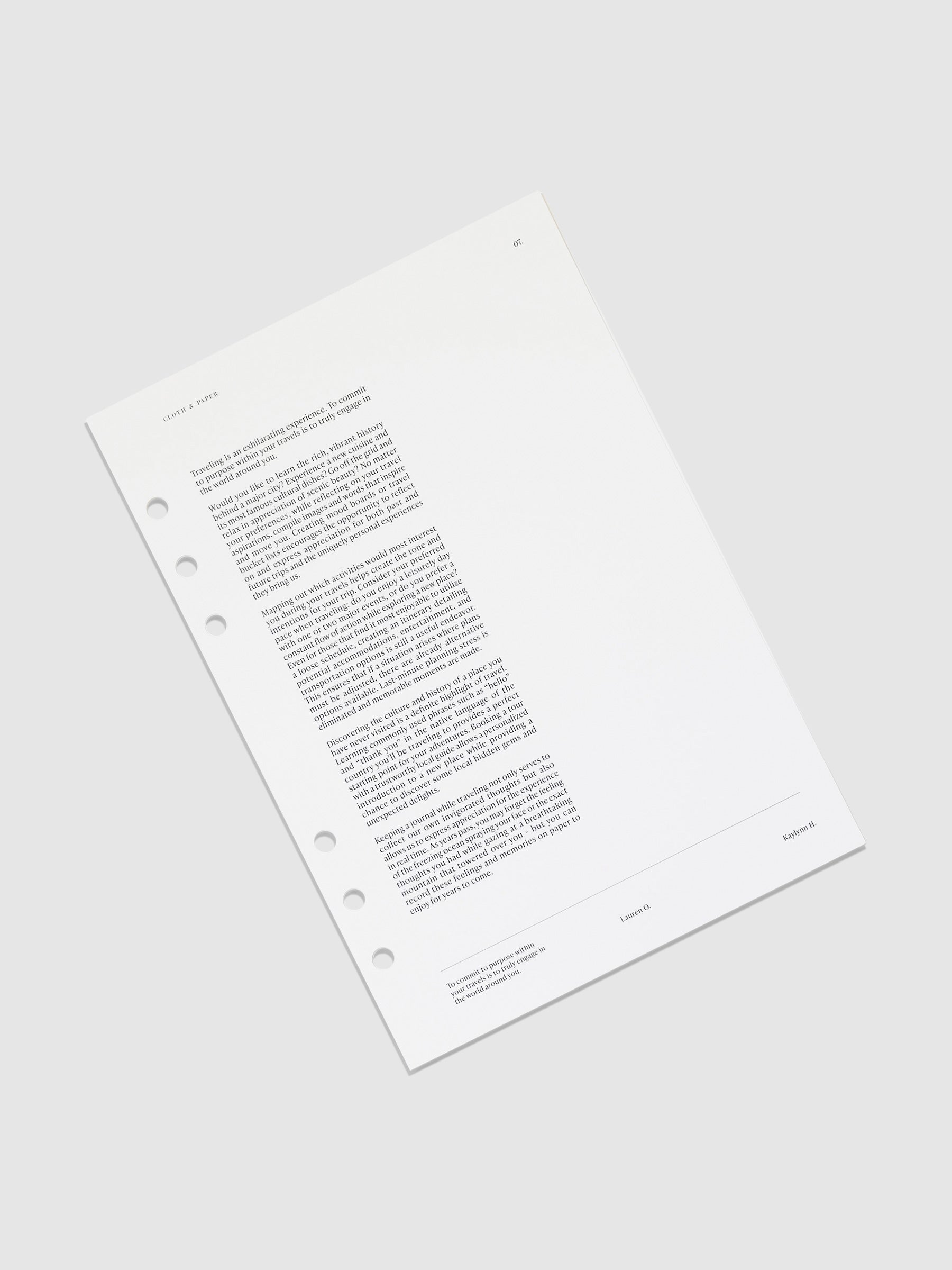 Travel Dashboard tilted to the left on a neutral background.