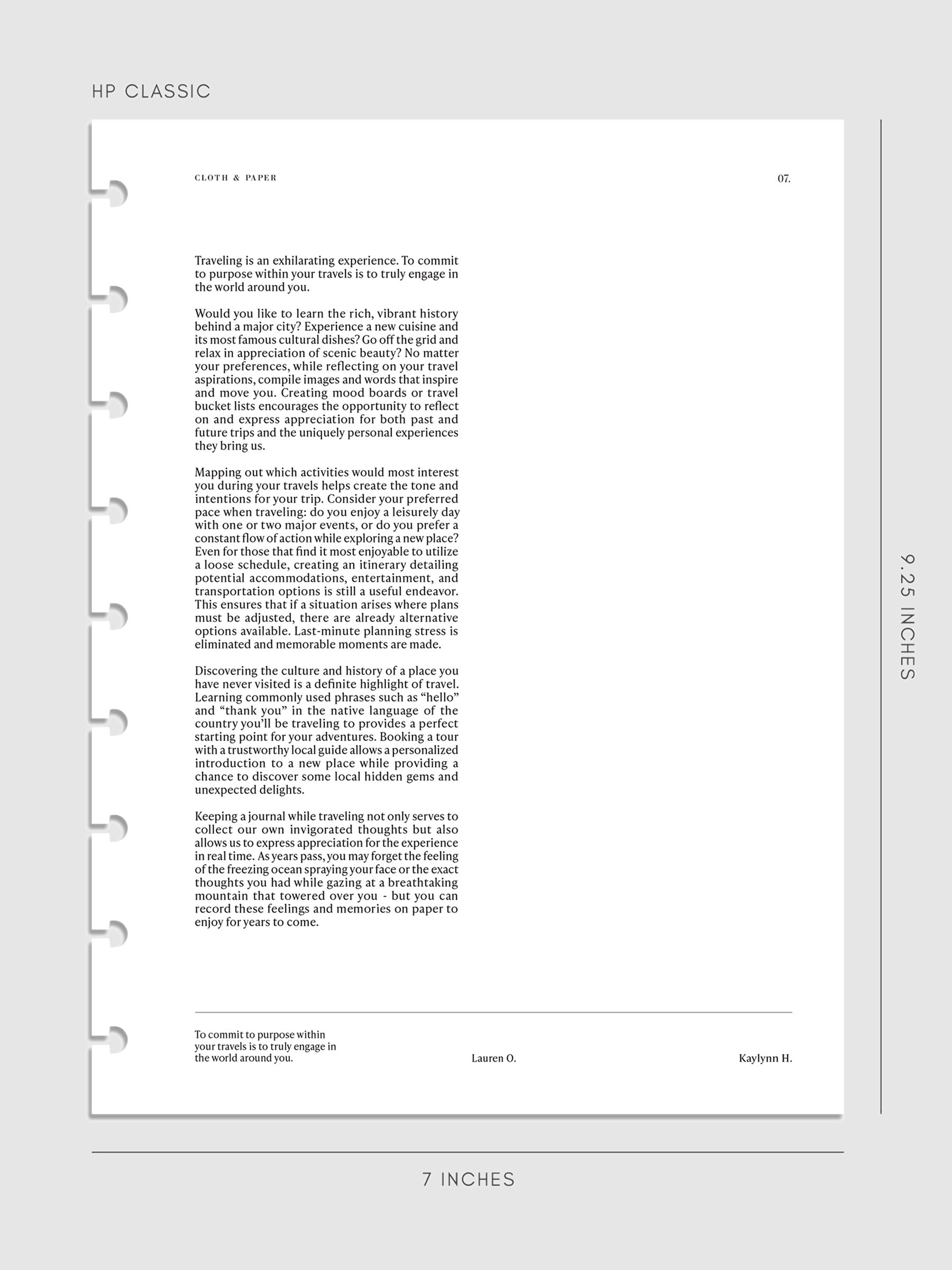 Digital mockup of dashboard in HP Classic sizing.