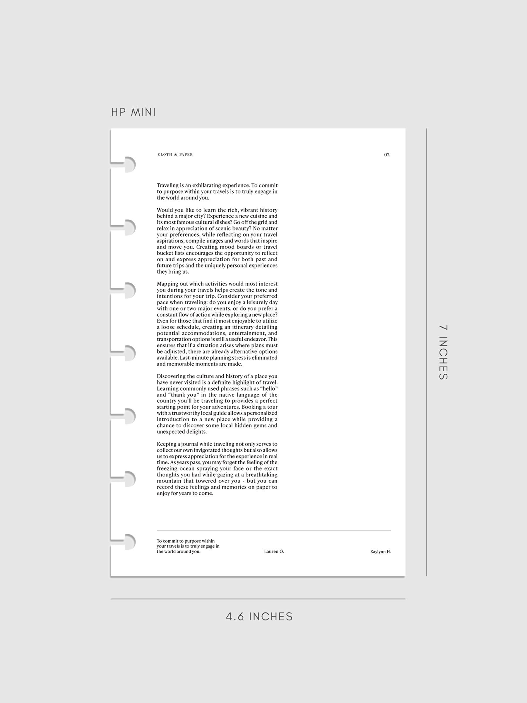 Digital mockup of dashboard in HP Mini sizing.