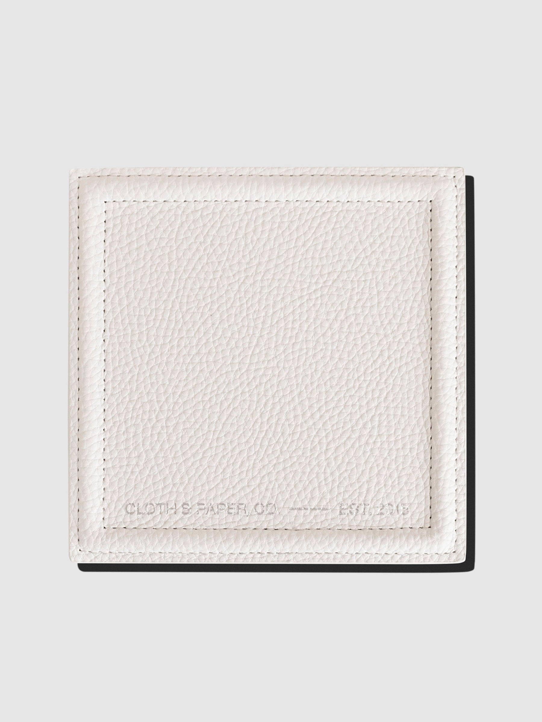 Trinket Tray, Le Blanc, Cloth and Paper. Tray displayed on a neutral background.