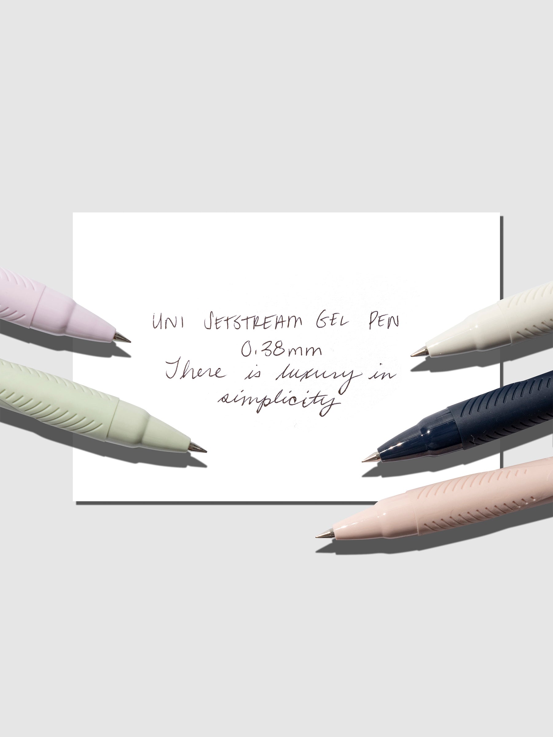 Sets of Uni Jetstream Gel Pen-0.38 mm | Sample writing.