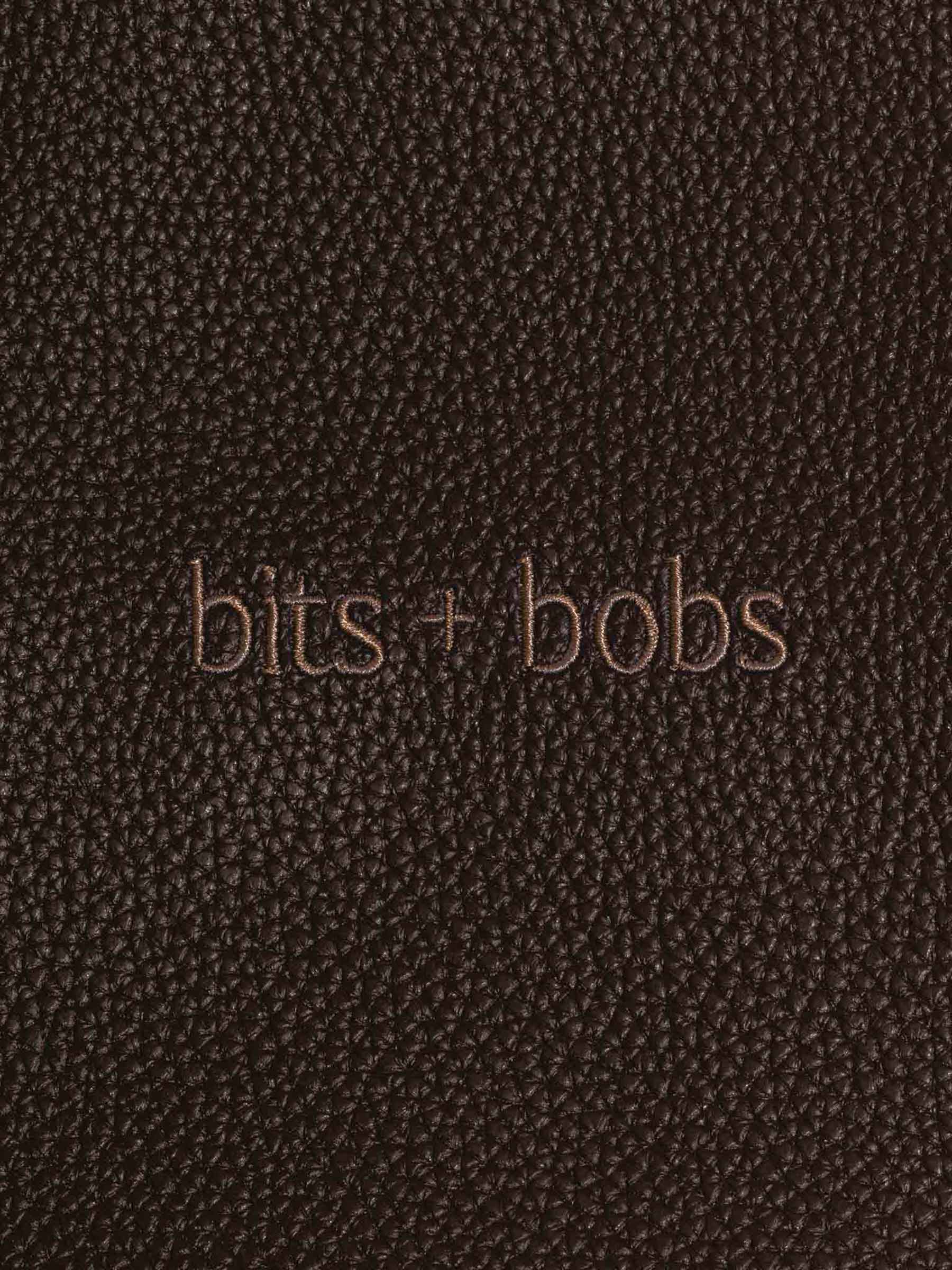 Closeup of "bits and bobs" text.