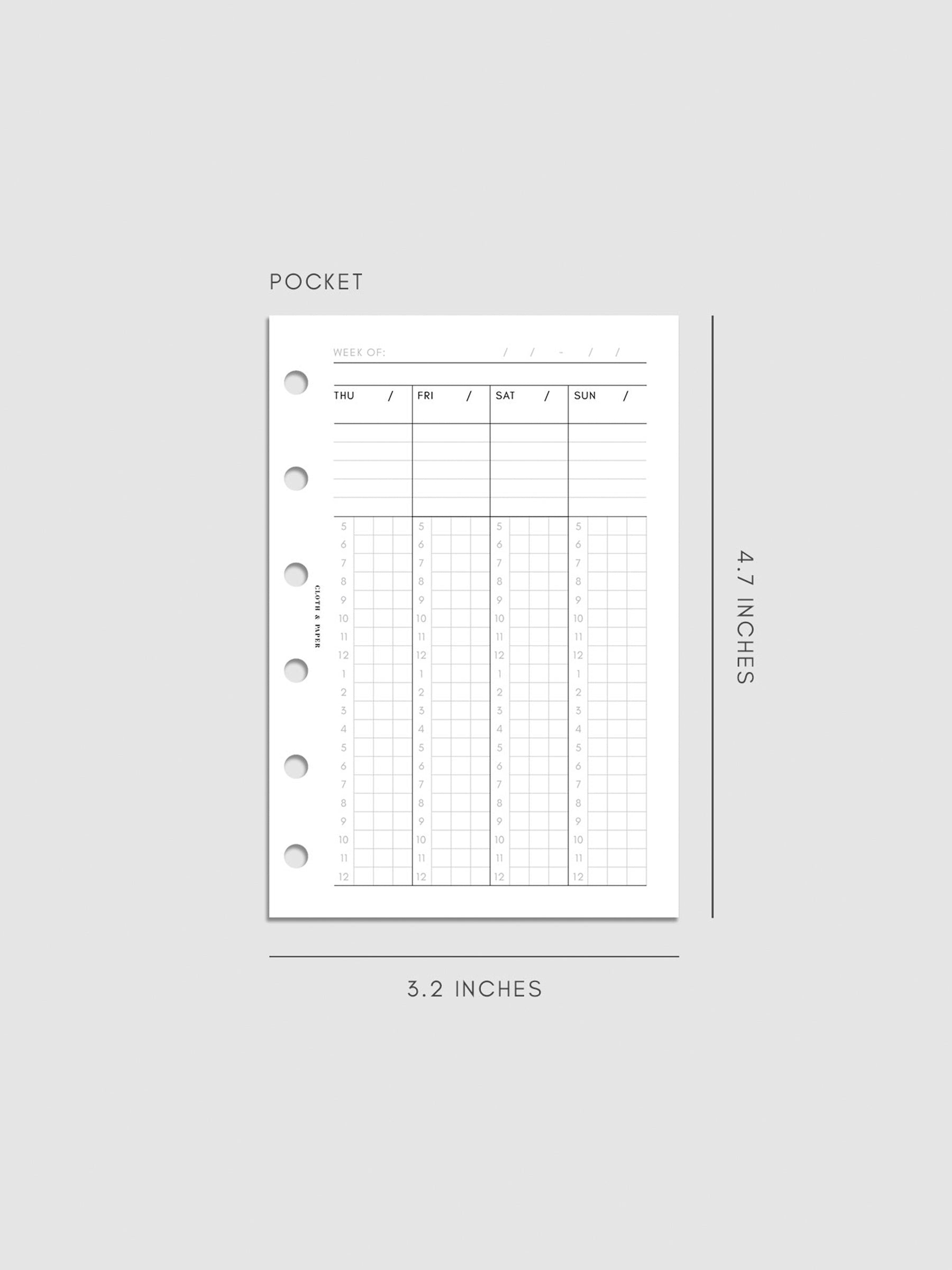 Digital mockup of insert in Pocket sizing.