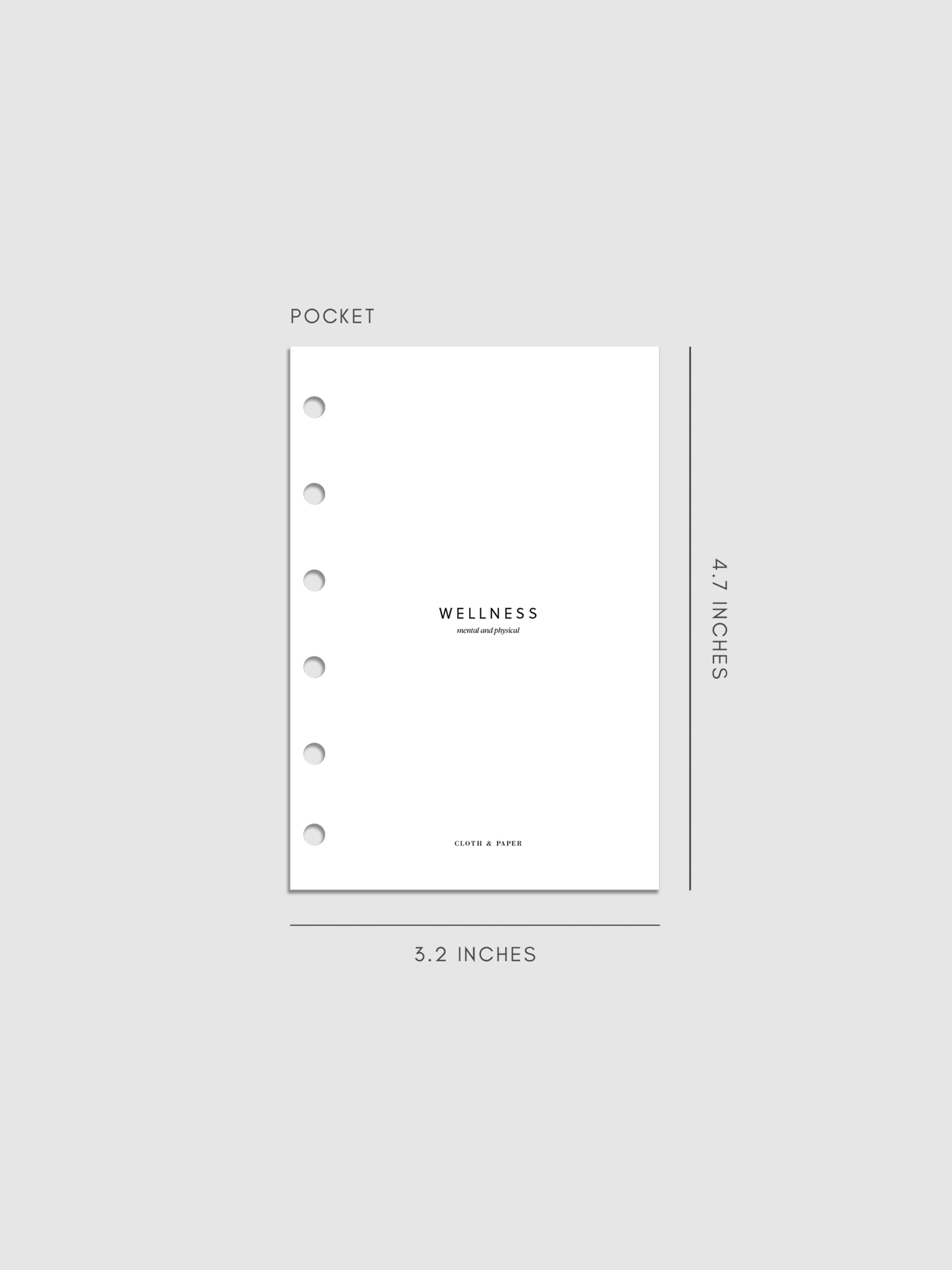Wellness Section Cover Planner Dashboard