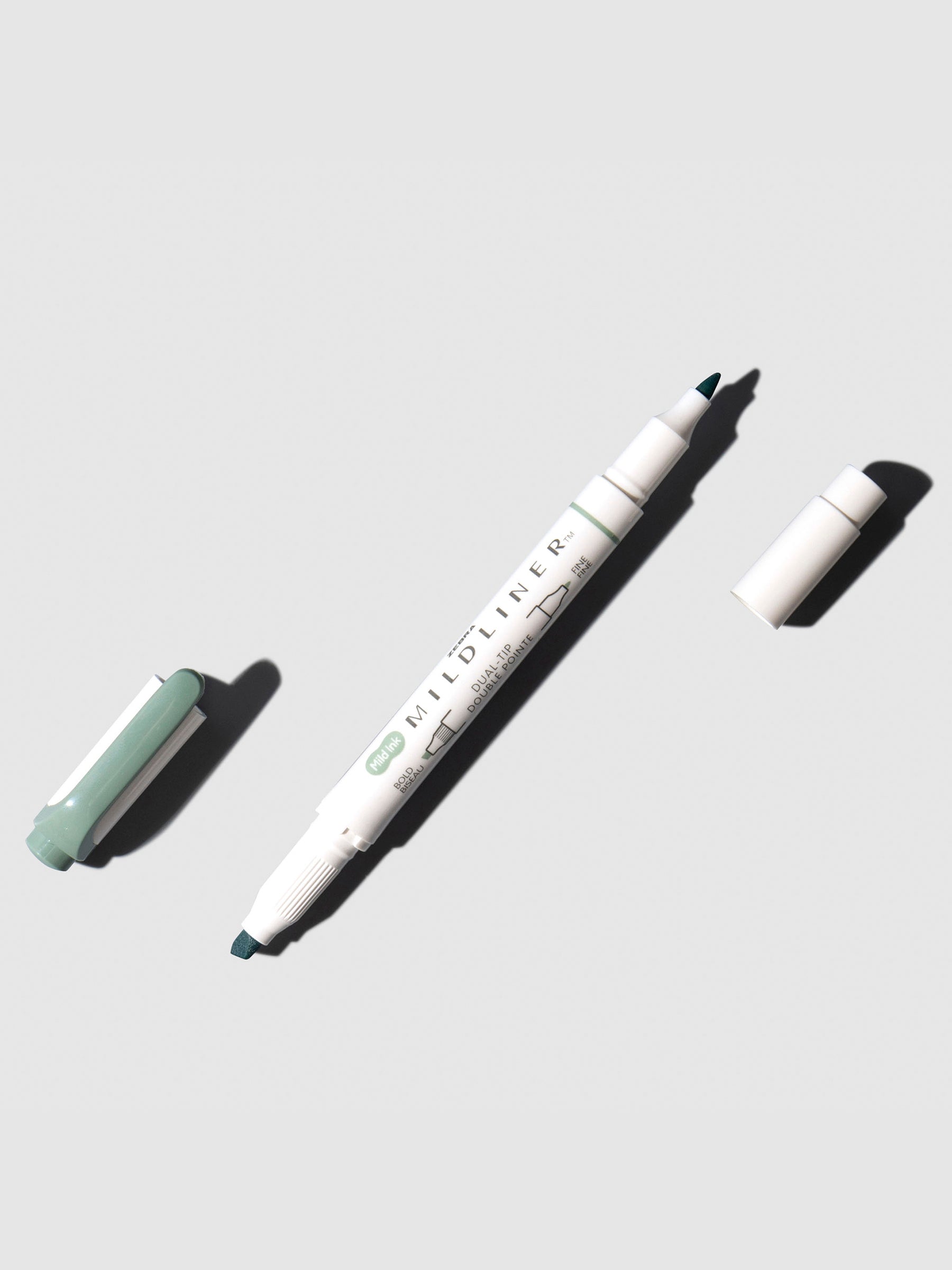 Mildliner marker shown on a neutral background. Color shown is moss green.