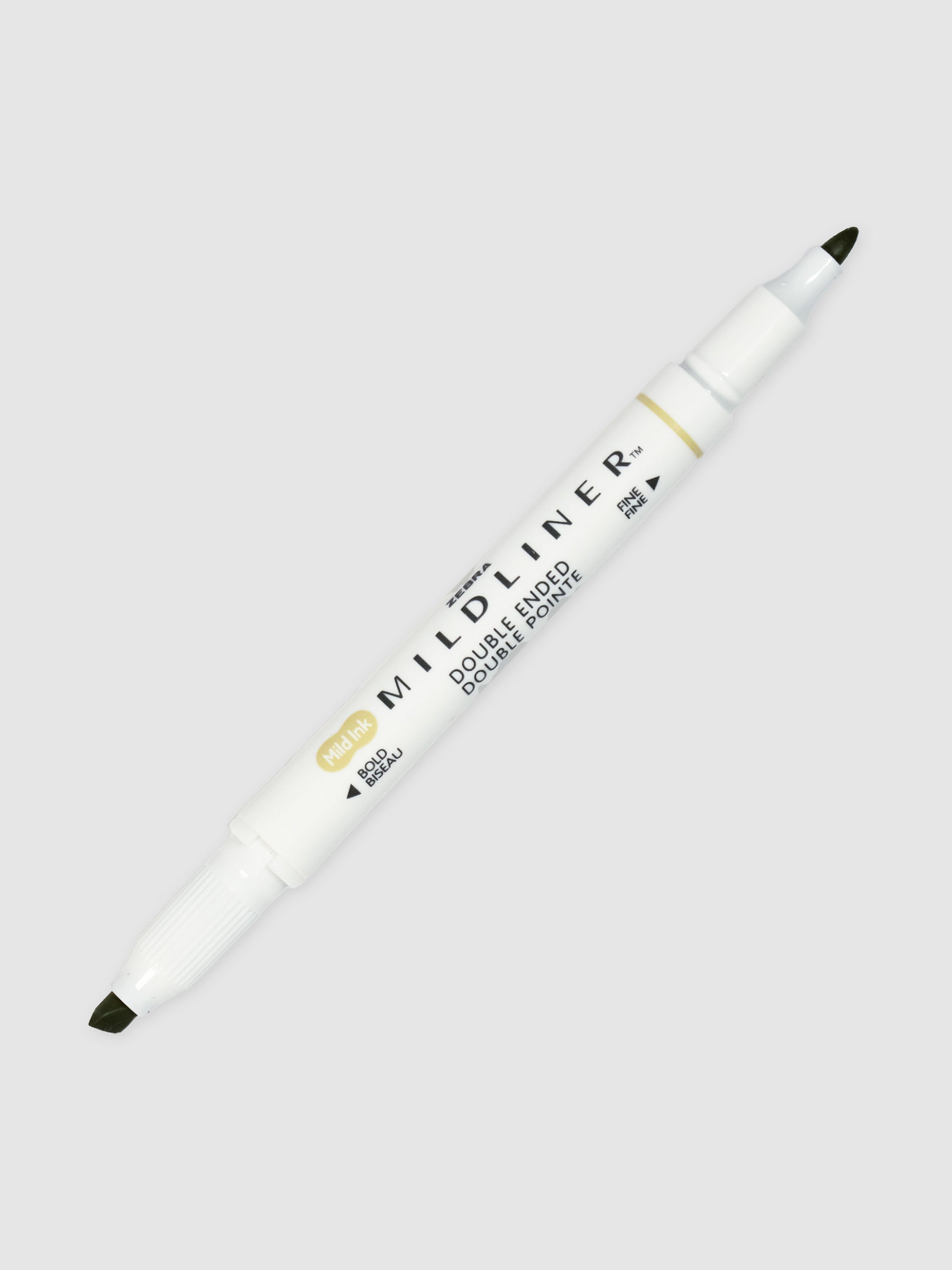 Olive Zebra Mildliner Dual Tip Highlighter