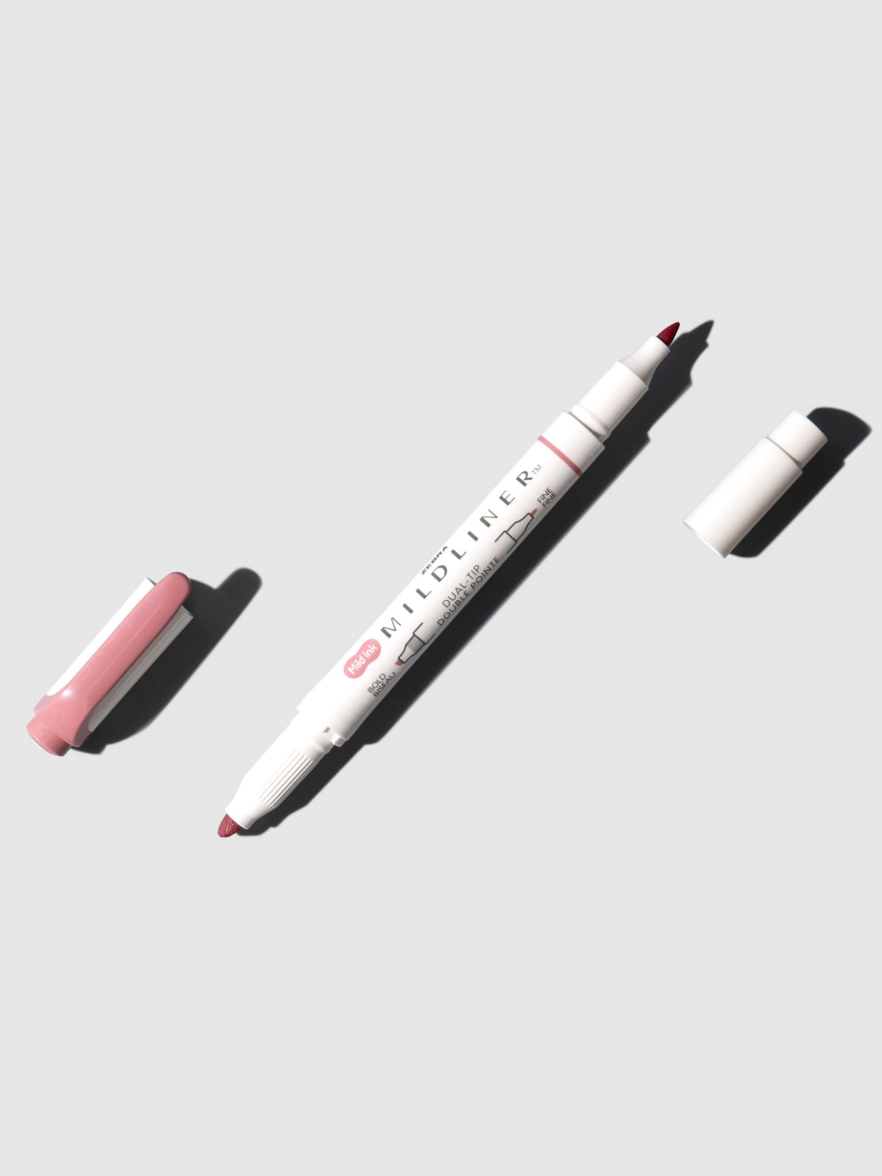 Mildliner marker shown on a neutral background. Color shown is smoke red.