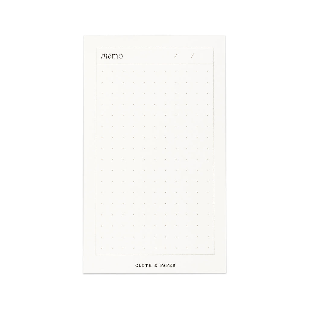Mini Memo Notepad against a white background.