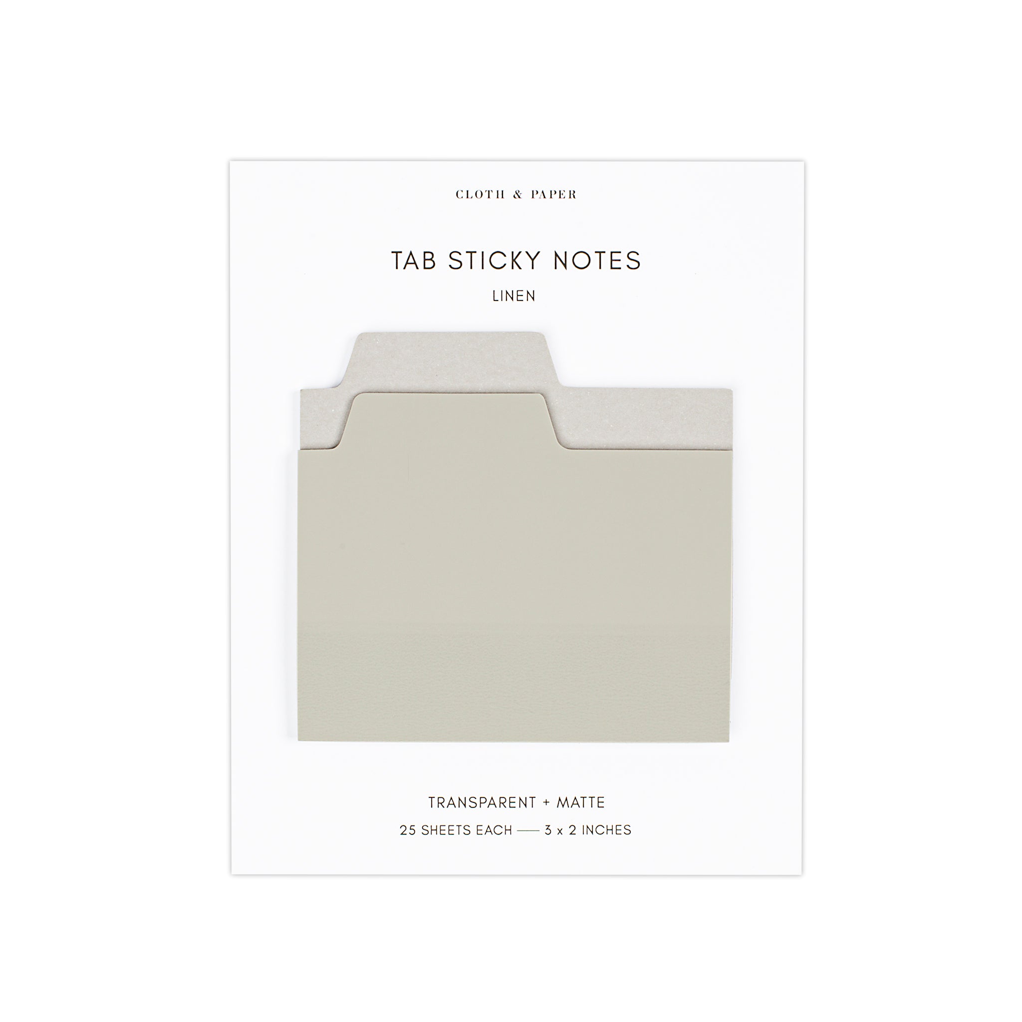 Blank Tab Sticky Note Set