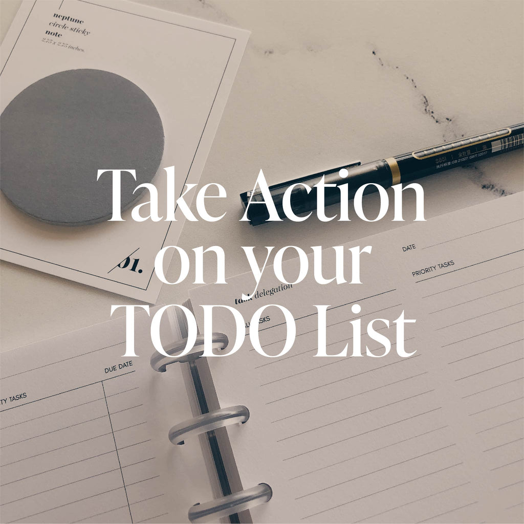 Take Action On Your To-Do List | Cloth & Paper | Using Cloth & Paper Task Delegation Inserts to Plan Priority Tasks