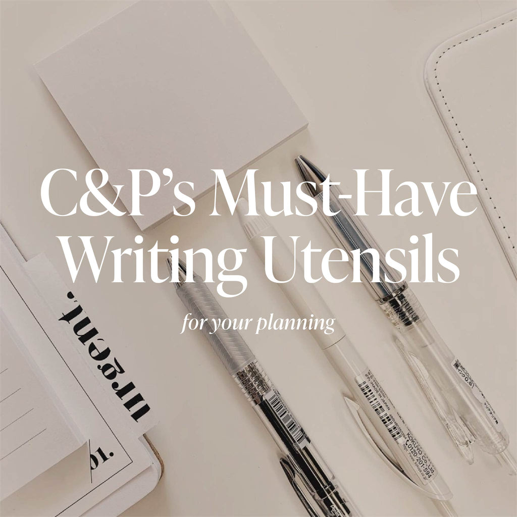 Cloth & Paper's Must-Have Writing Utensils for Your Planning | Cloth & Paper