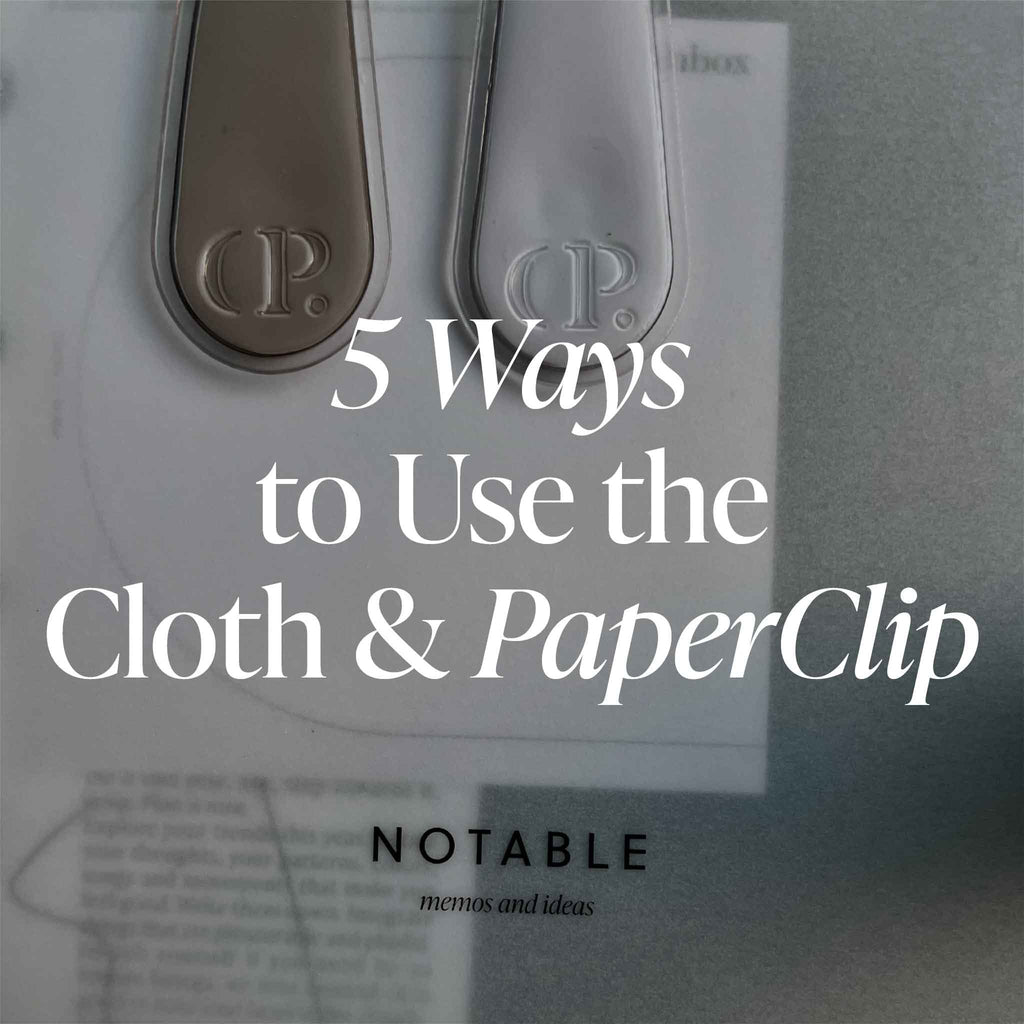 5 Ways to Use the Cloth & PaperClip