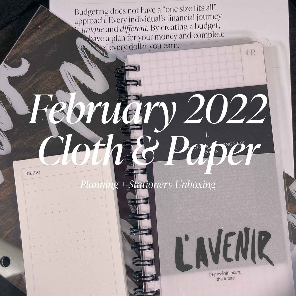 February 2022 Planning + Stationery Unboxing