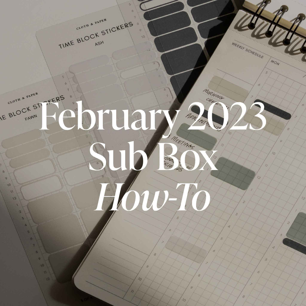 February 2023 Sub Box | How-To