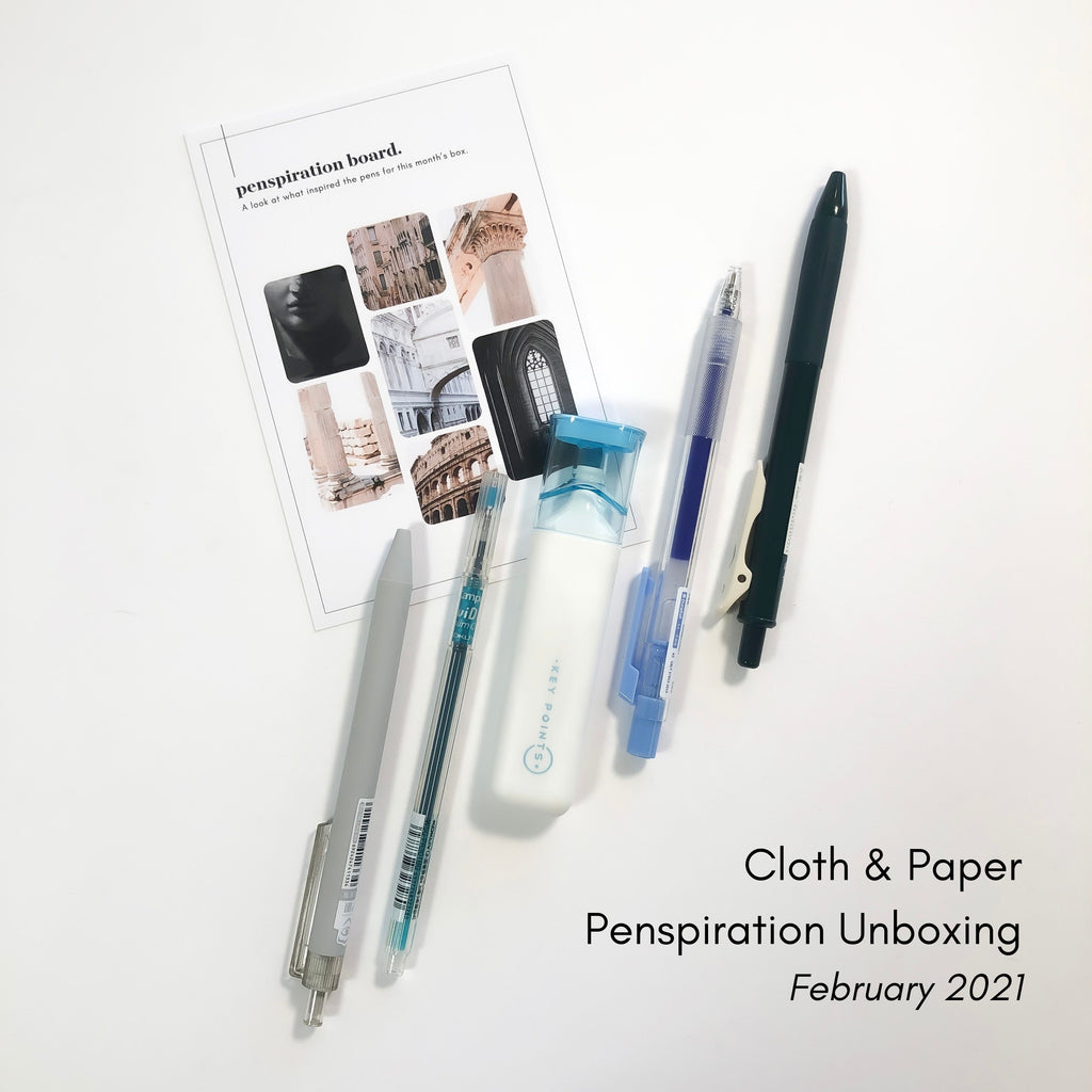 February 2021 | Penspiration Unboxing | Cloth & Paper