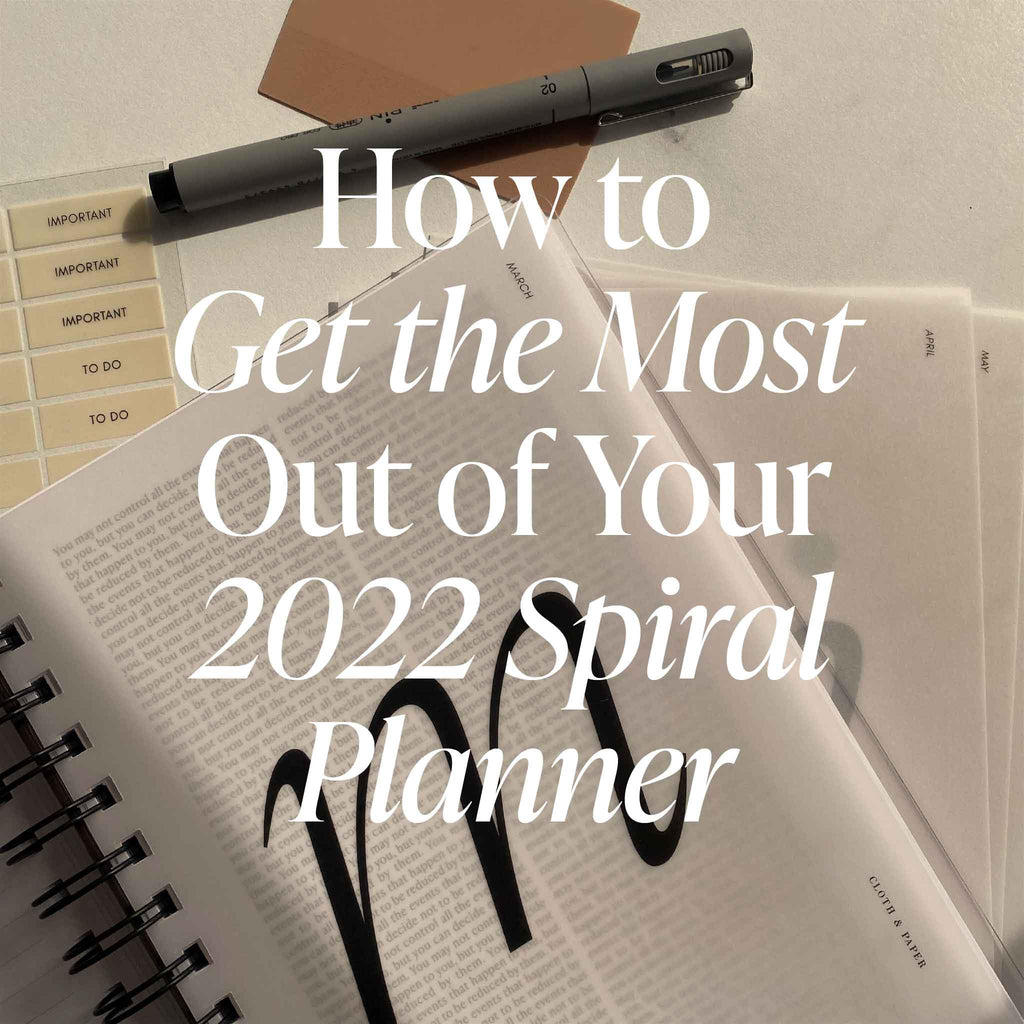 How to Get the Most Out of Your 2022 Spiral Planner Image