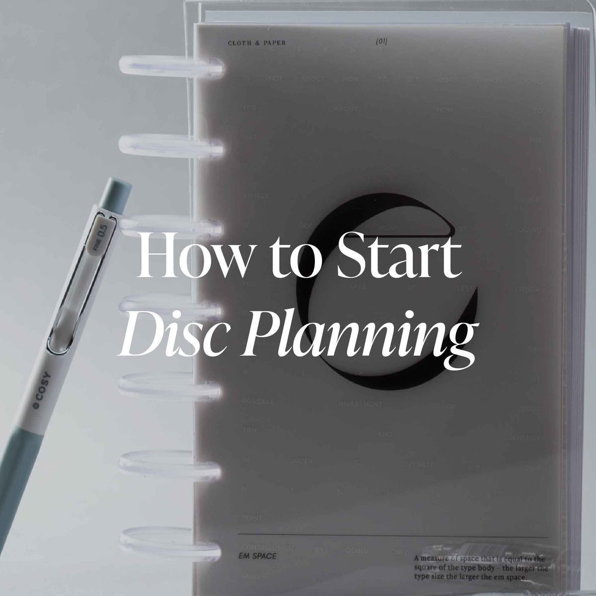 Disc Planner Examples How to Start Disc Planning – CLOTH & PAPER