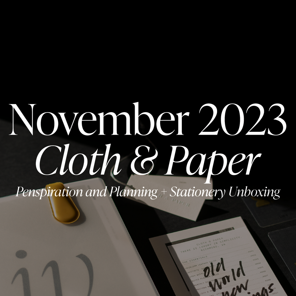November 2023 Penspiration and Planning + Stationery Unboxing and How To