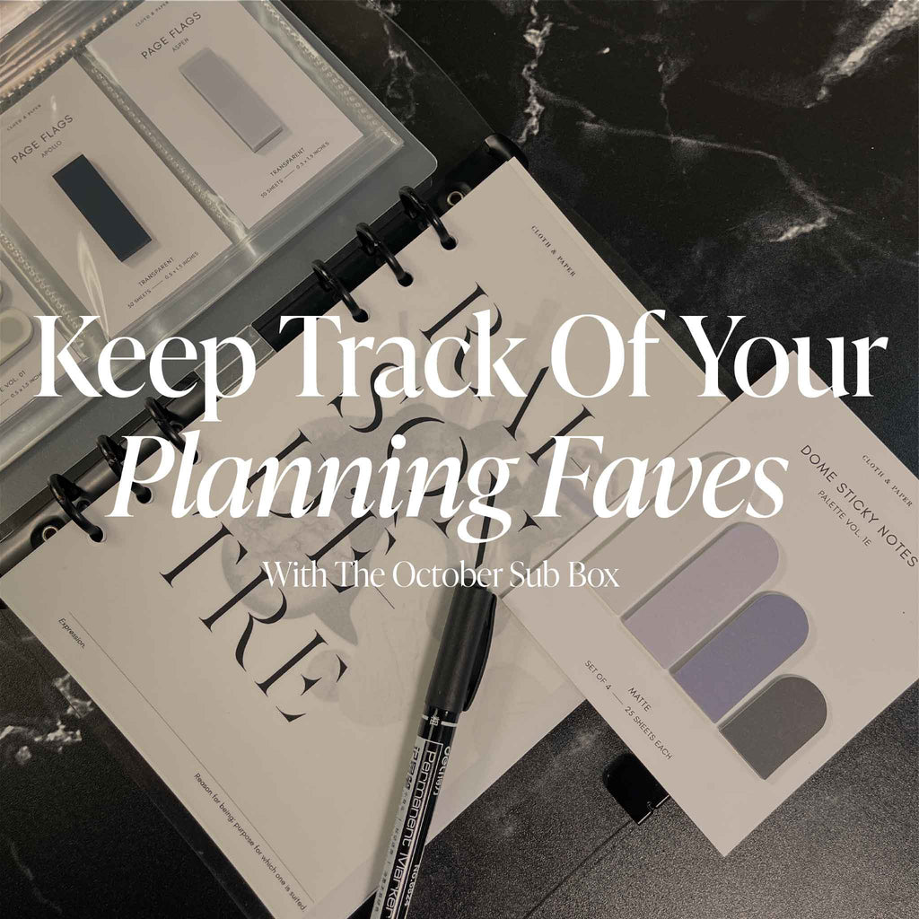 Keep Track Of Your Planning Faves With The October Sub Box