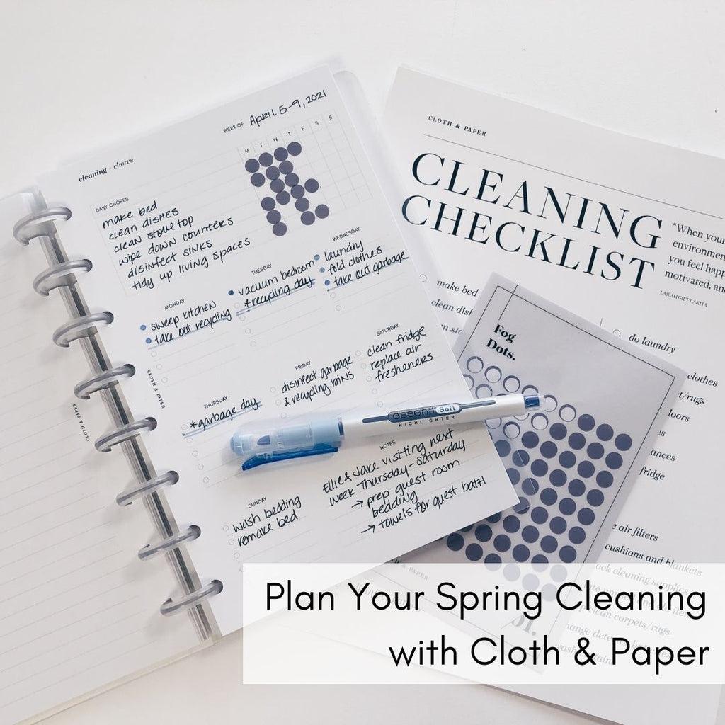 Plan Your Spring Cleaning with Cloth & Paper
