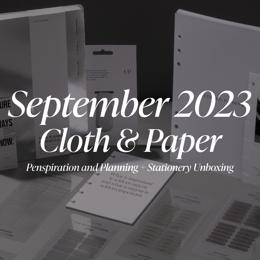 September 2023 Penspiration, Planning + Stationery Unboxing and How To