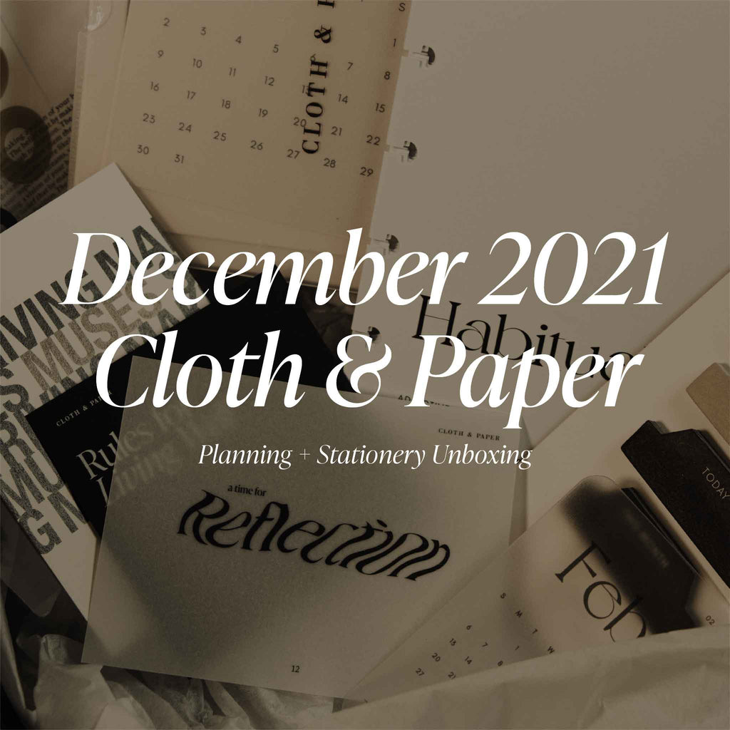December 2021 Planning + Stationery Unboxing