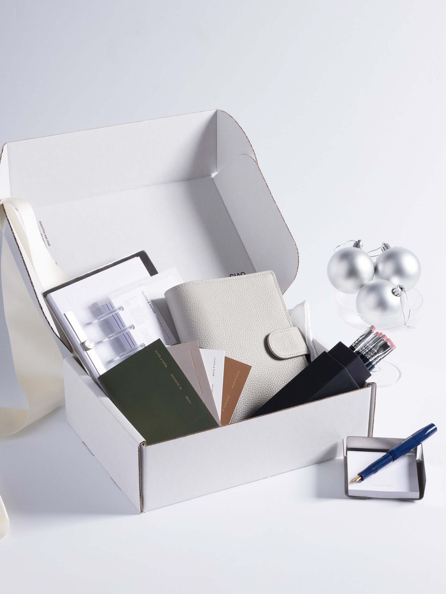 Cloth & Paper products in a gift box.