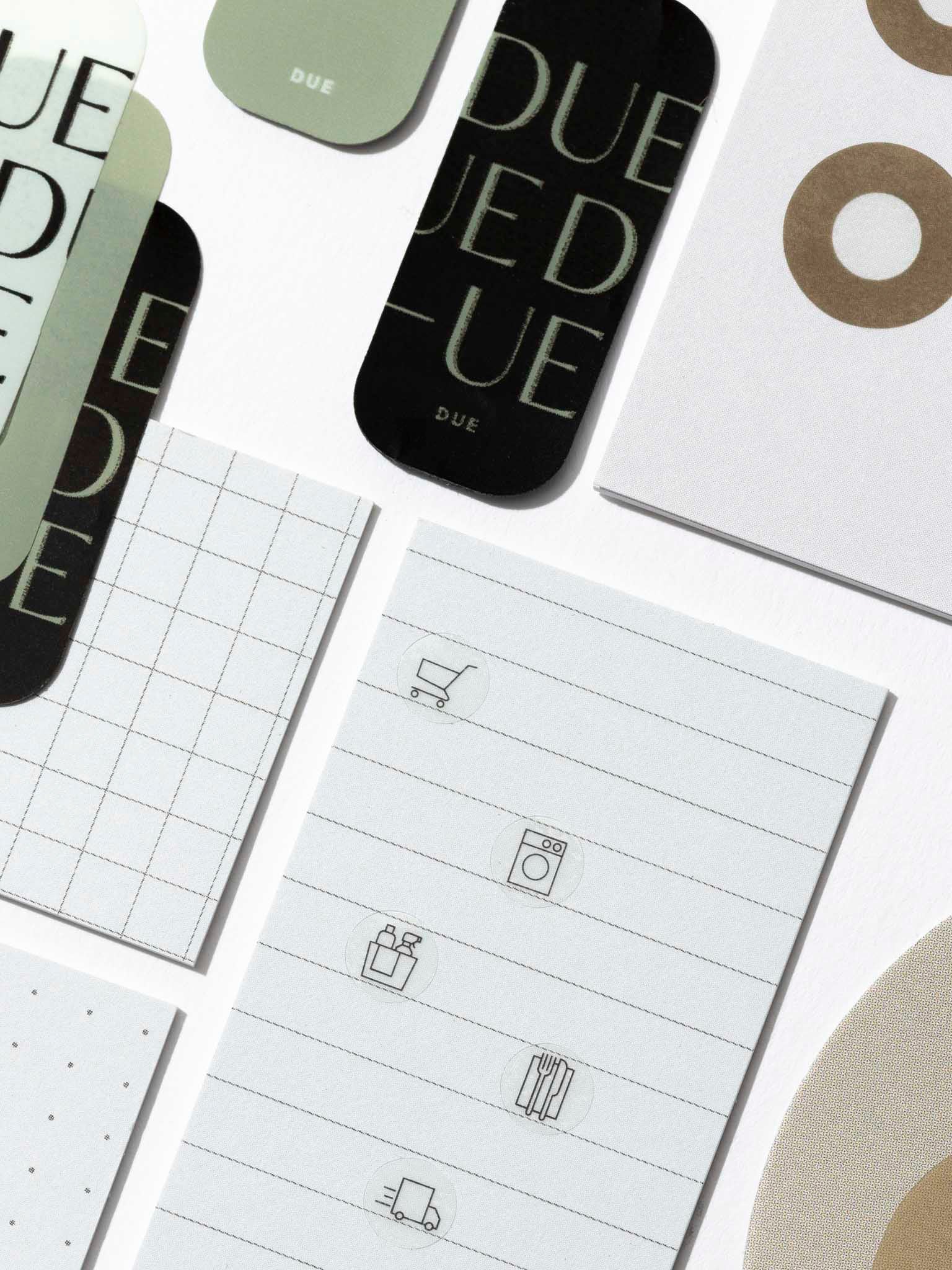 Page Flags, Stickers and Sticky Notes Collection | Cloth & Paper