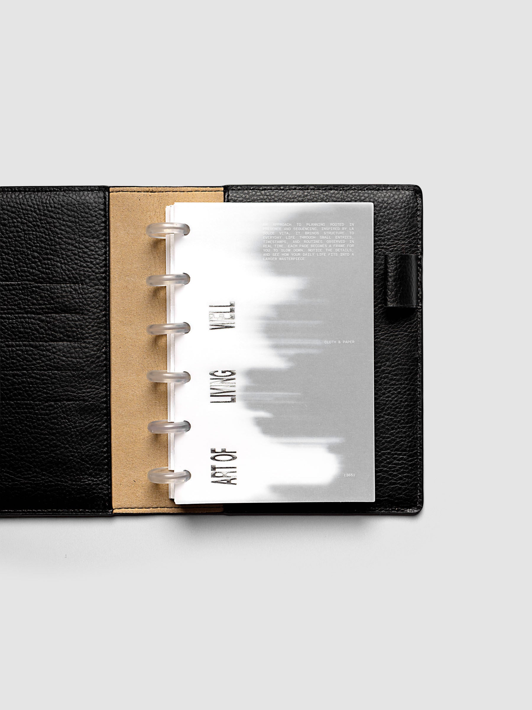 La Dolce Vita Dashboard Duo in CP Petite 6-Disc Punch, a vellum overlay printed in white ink with silver foil layered over a soft gray gradient cardstock base on a light gray background
