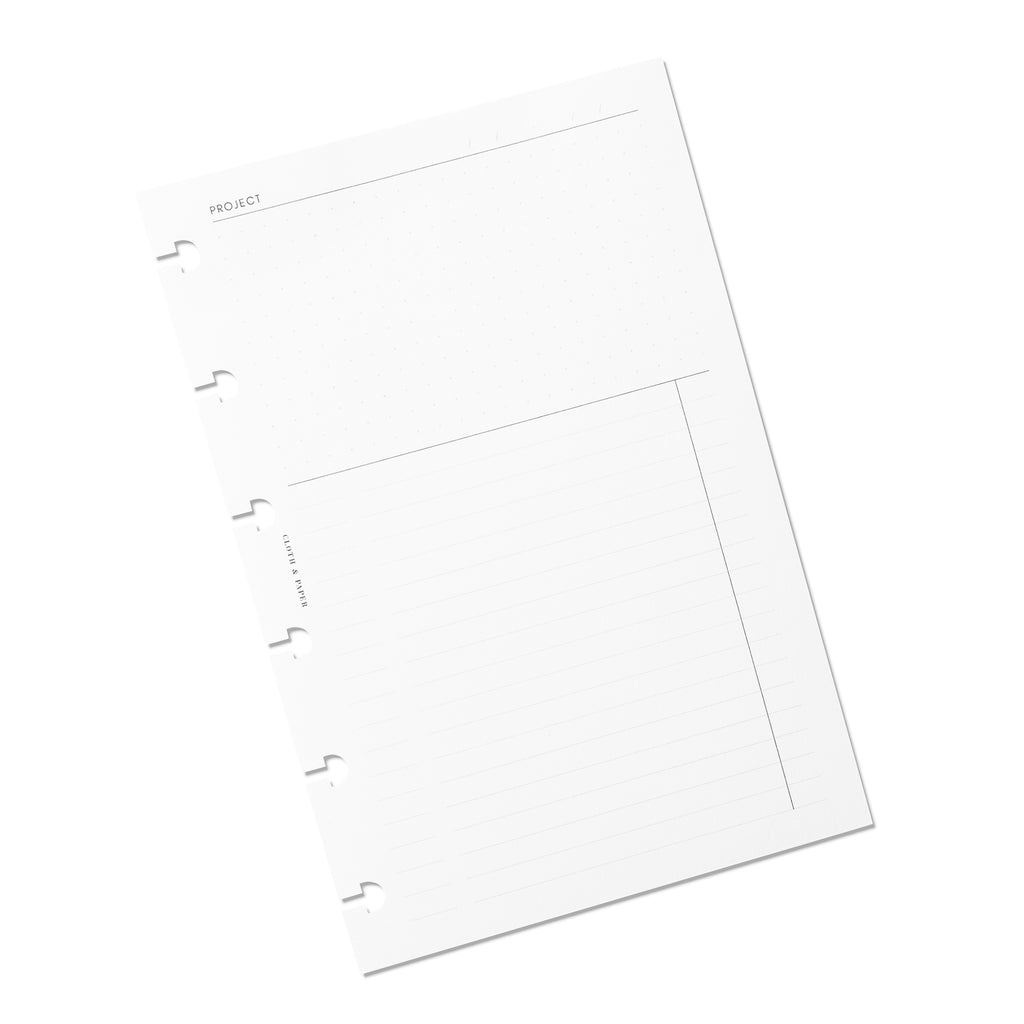 Project Management Inserts | Refreshed Layout | Cloth & Paper – CLOTH ...