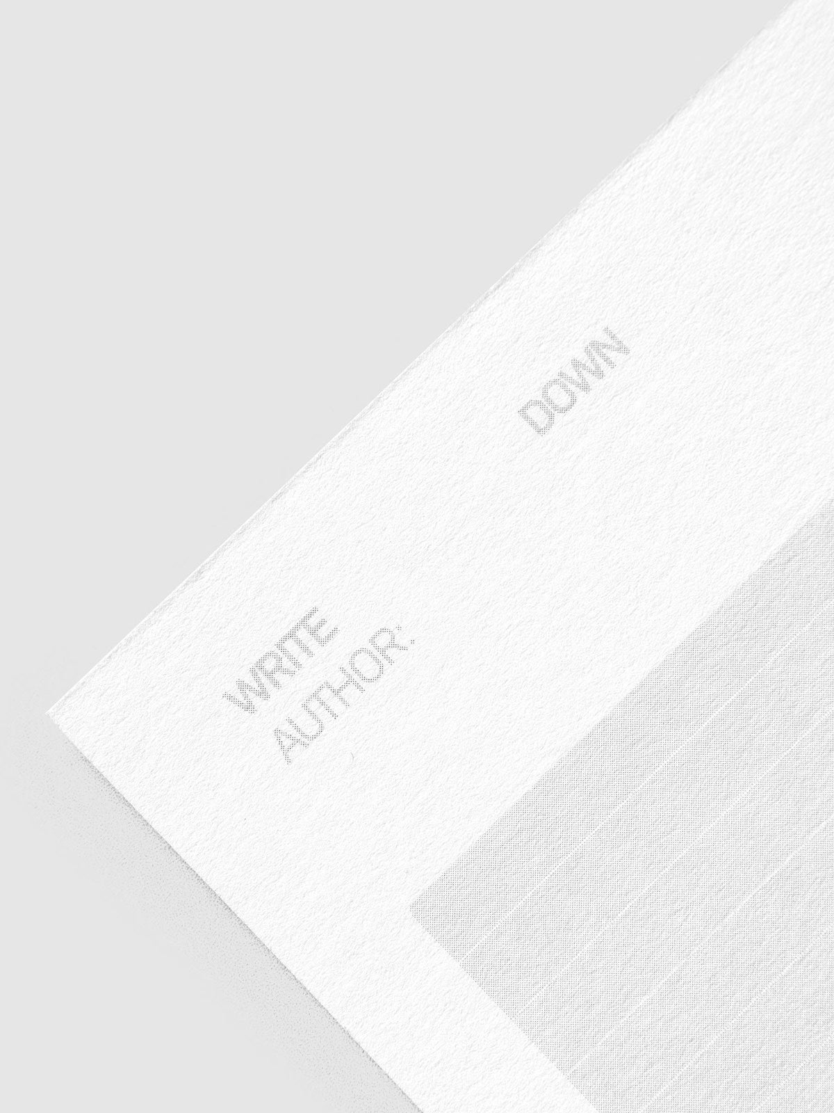 Archive Index Cards Set of 5, close-up of the prompts printed on the back of a card