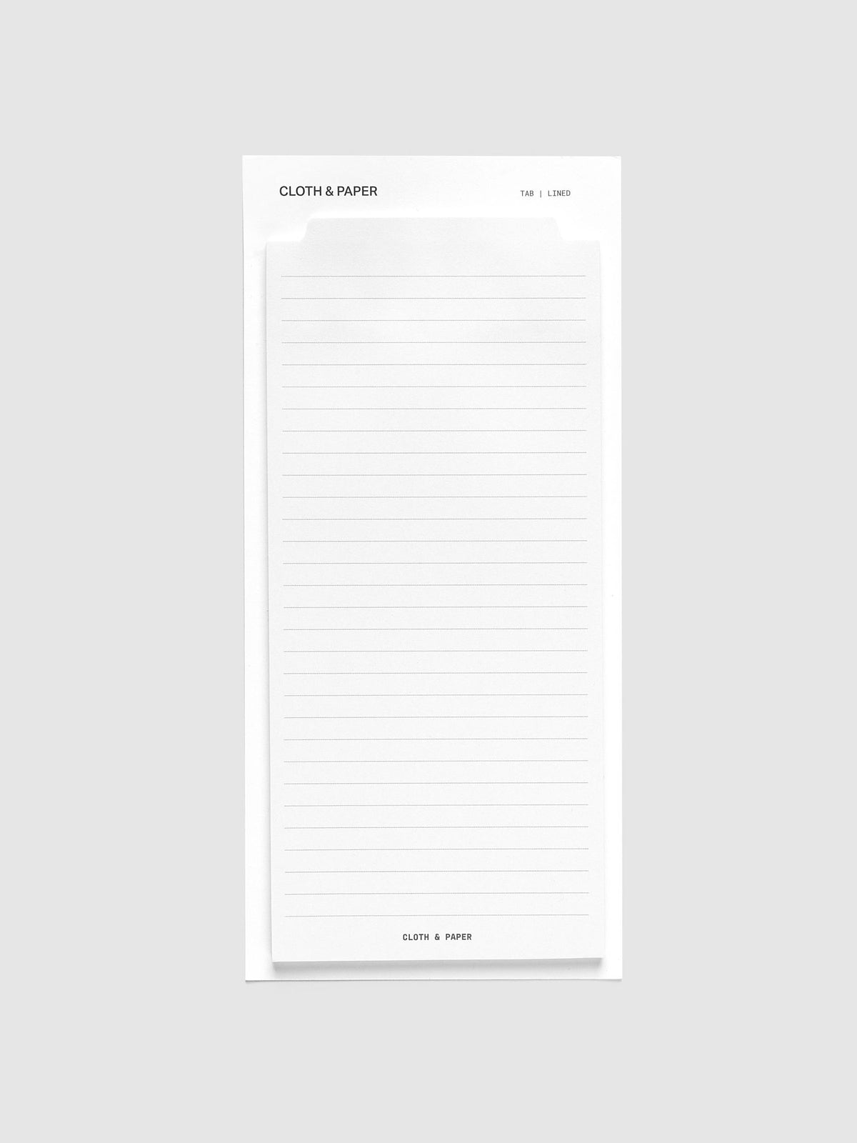 Large Sticky Notes Tab Lined, lined pad on its Cloth & Paper backing card