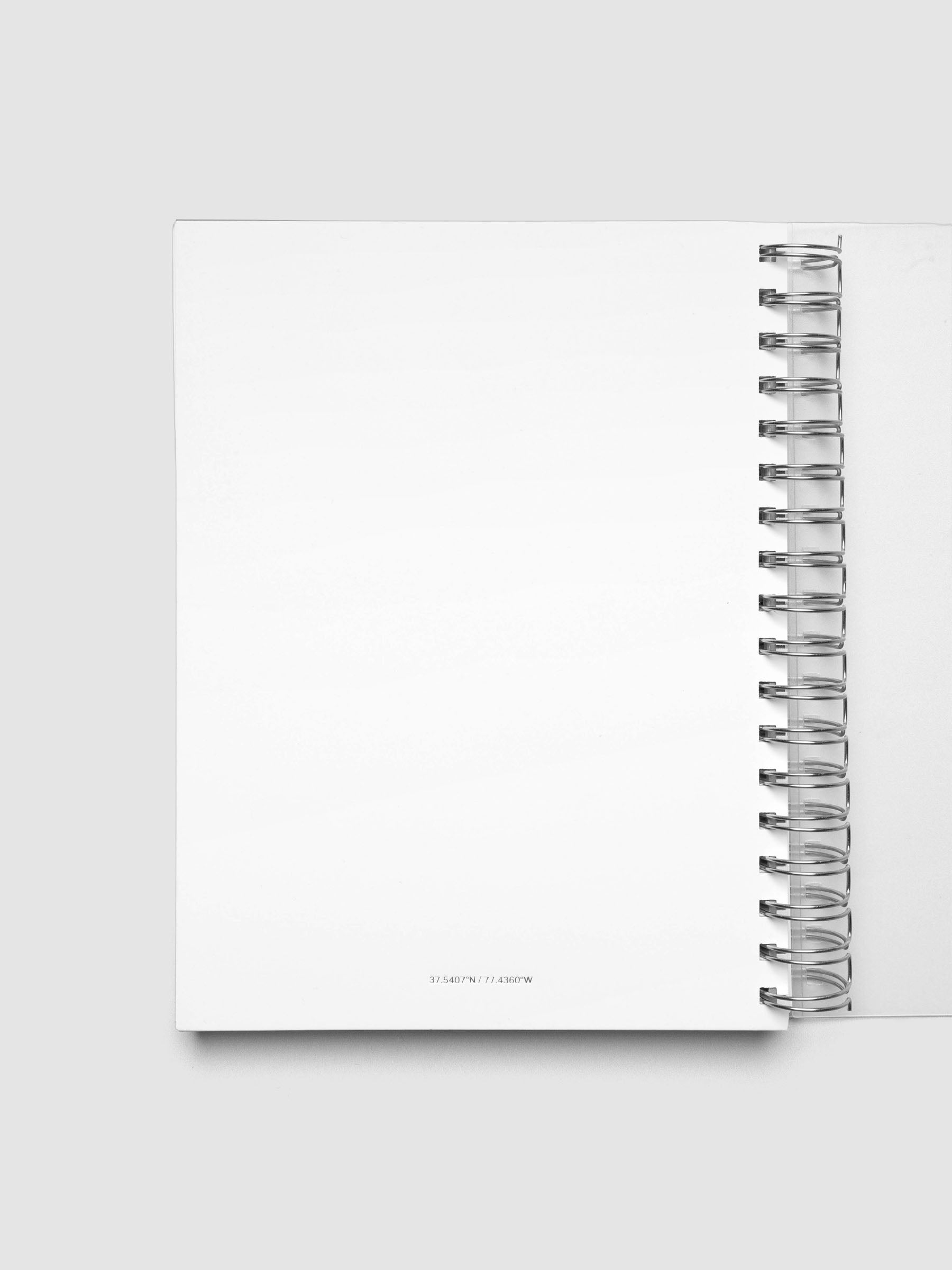 Spiral Notebook dashboard in the pattern Drybrush shown in size HP Classic inside a notebook.