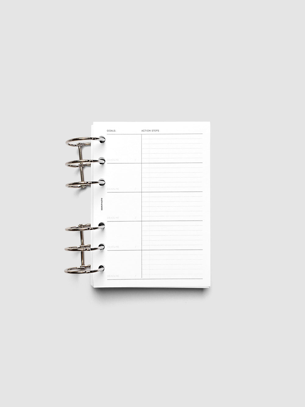 Goal Tracking Planner Inserts for SMART Goals | Cloth & Paper