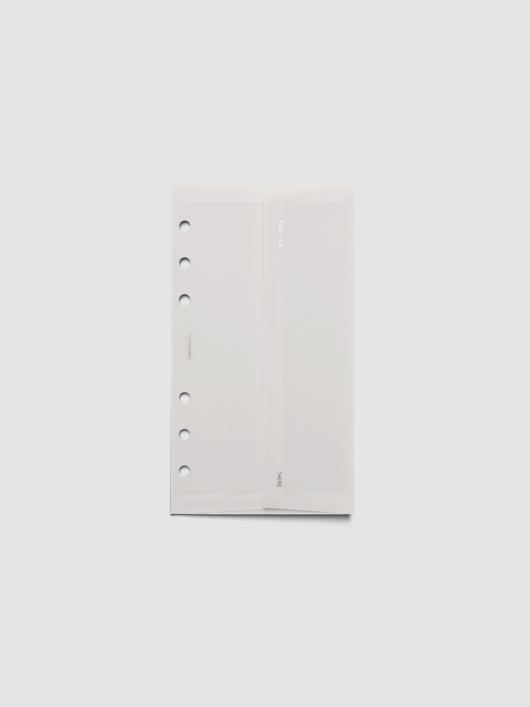 White Envelope Storage Holder shown in size Personal.
