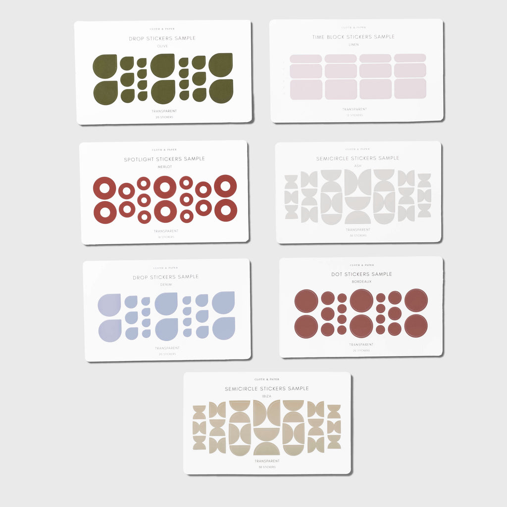 Sample Sticker Pack | Cloth & Paper – CLOTH & PAPER