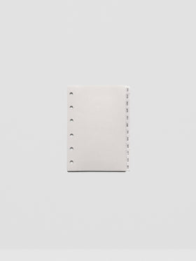 Pocket vellum dividers shown on a grey background.