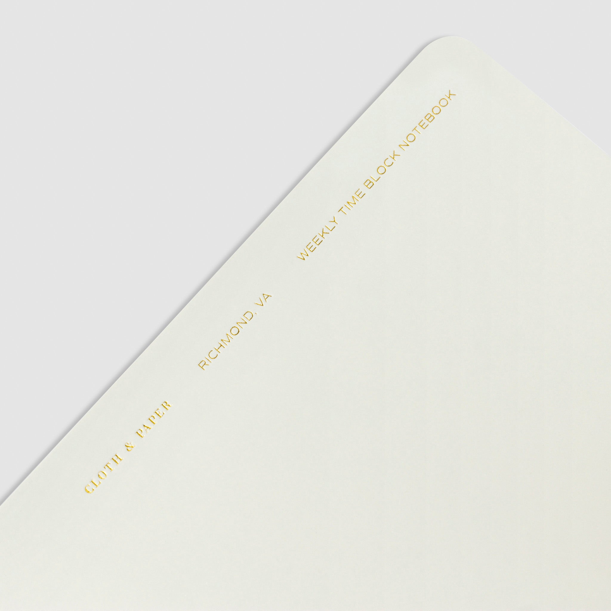 Time Block Notebook | Cloth & Paper – CLOTH & PAPER