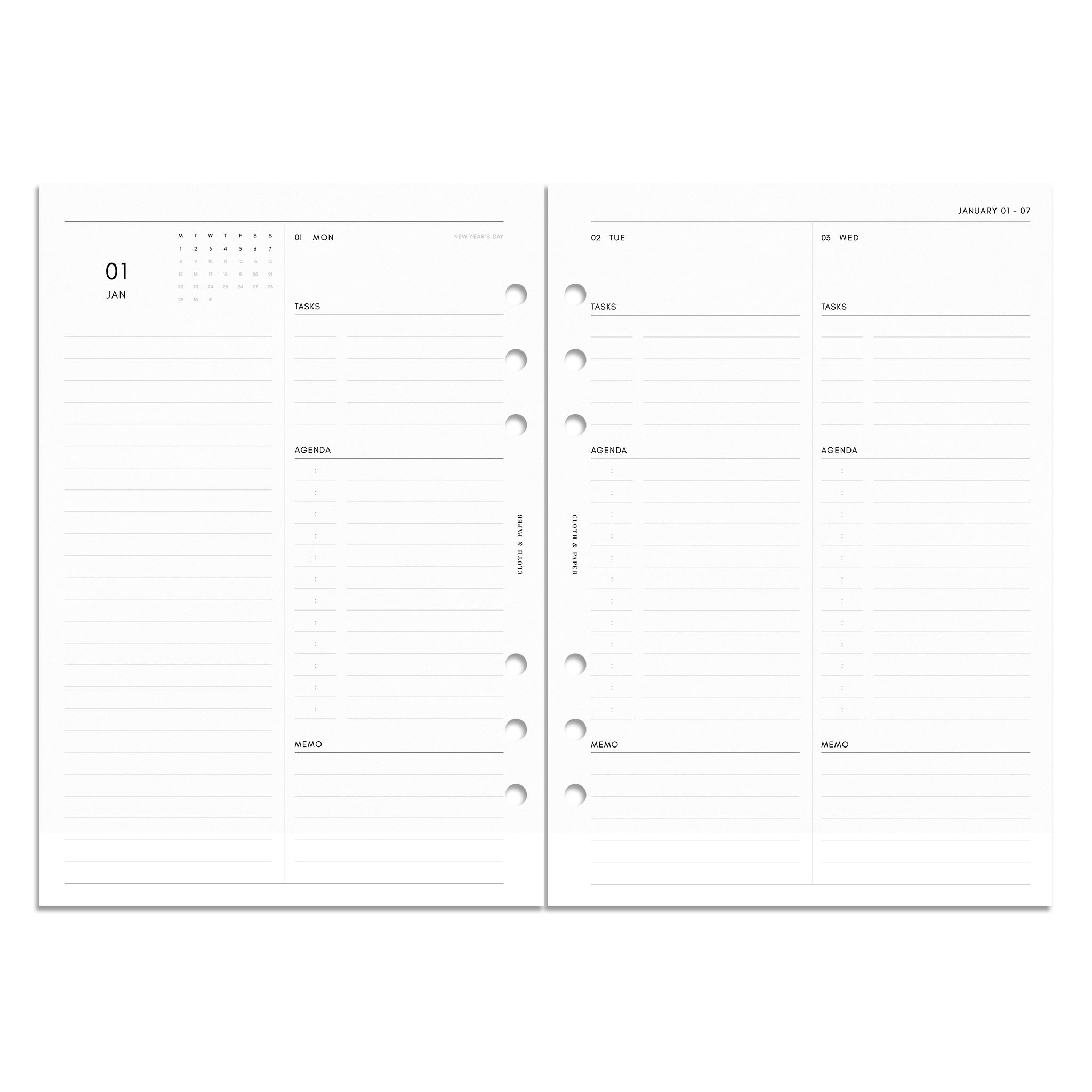 2024 A5 Planner Inserts