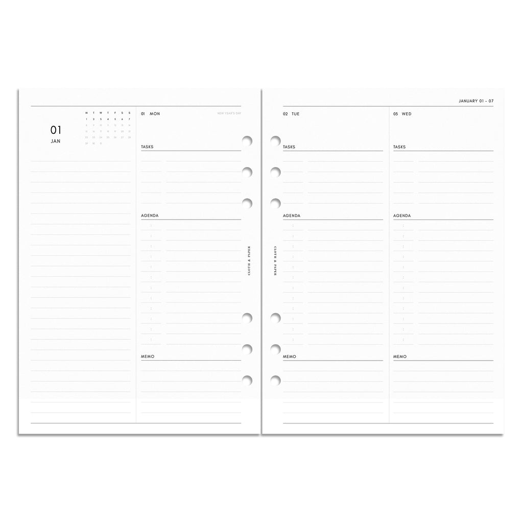 2025 Dated Planner Collection Cloth & Paper CLOTH & PAPER