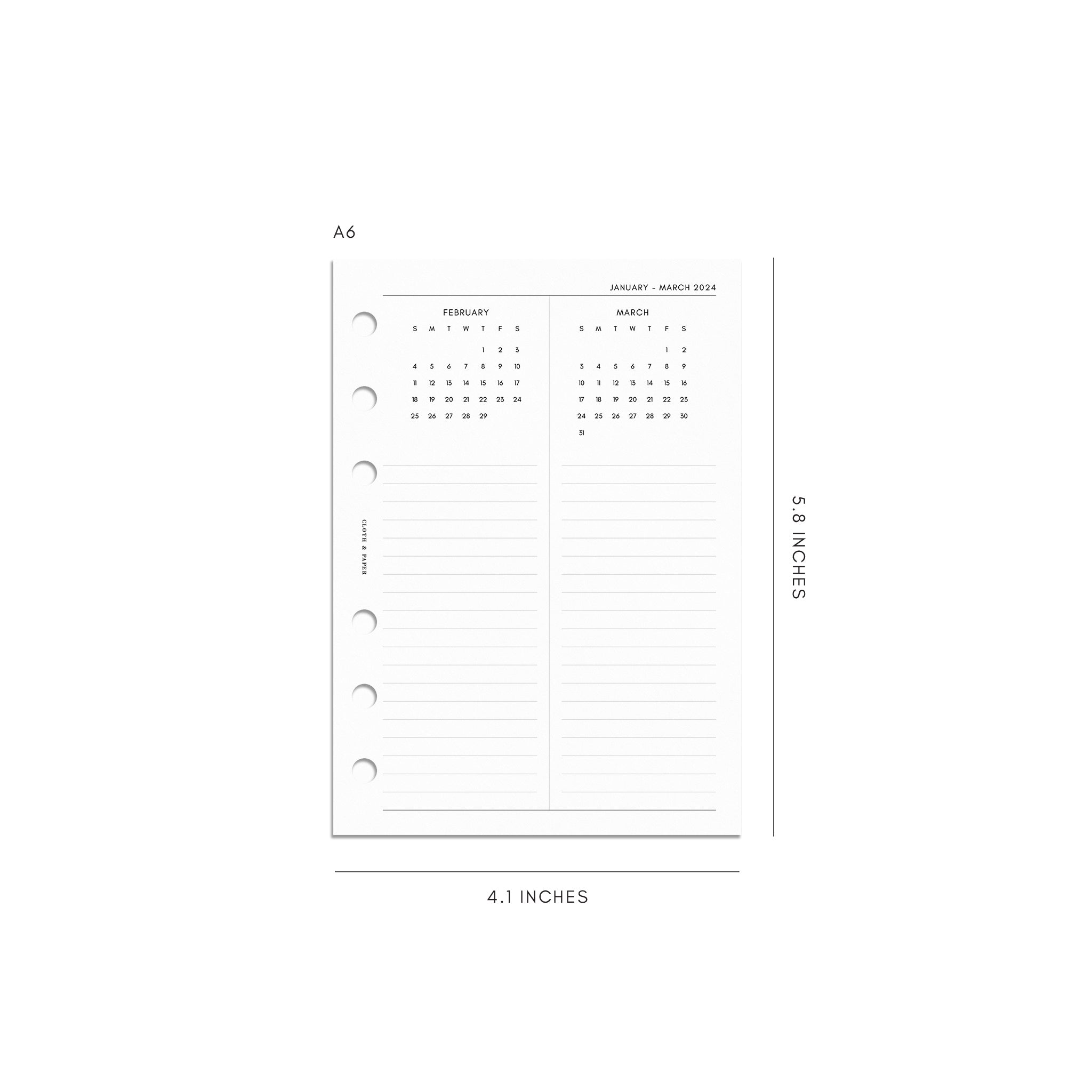 2024 Year Overview Inserts Cloth Paper CLOTH PAPER 2024-year-overview-inserts-cloth-paper-cloth-paper