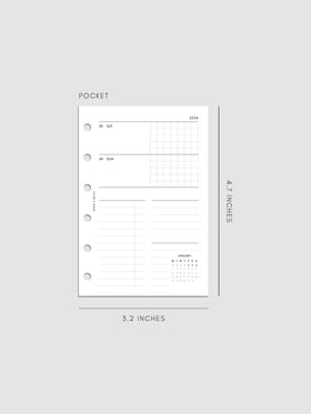 Digital mockup of insert in Pocket. 