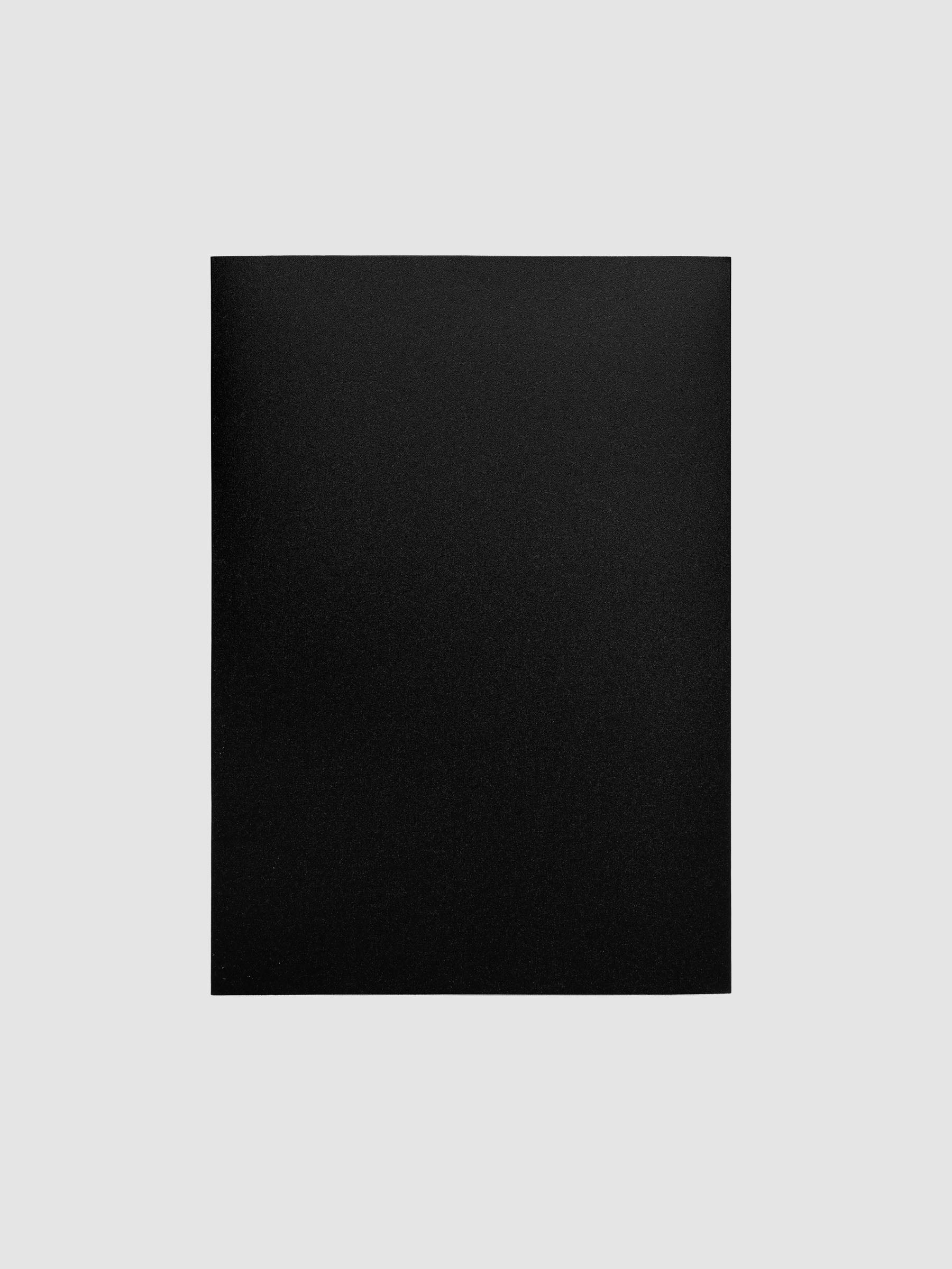 Perfect Bound Notebook Cover Set in size A5 and color Avant Garde (black).