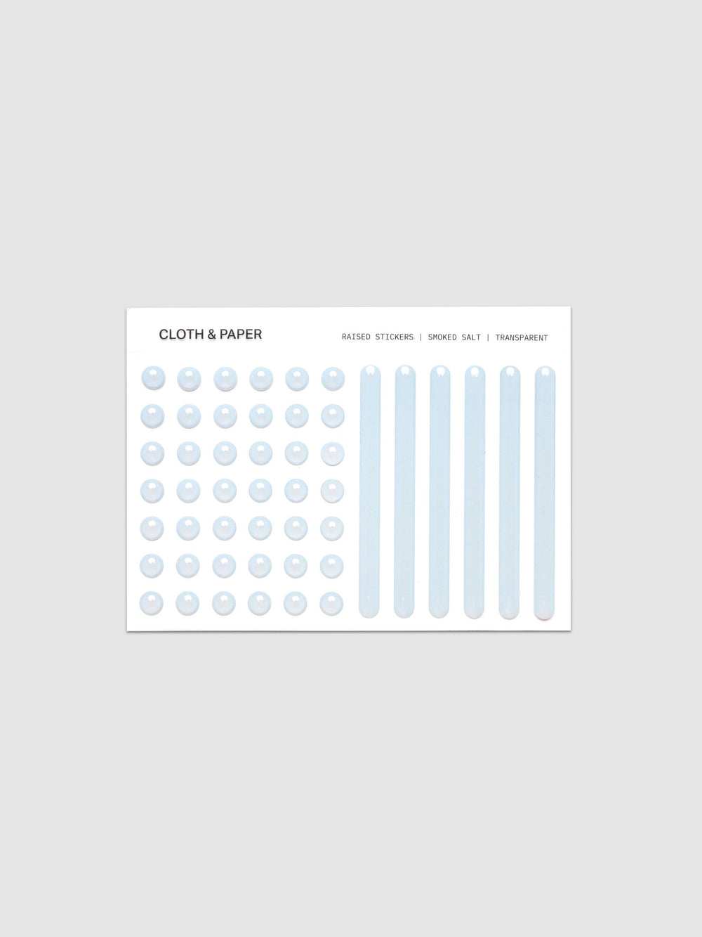 Raised Sticker Set | Planner Stickers | Cloth & Paper