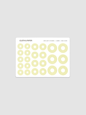 One sheet of Spotlight Stickers | High Gloss | Lisbon