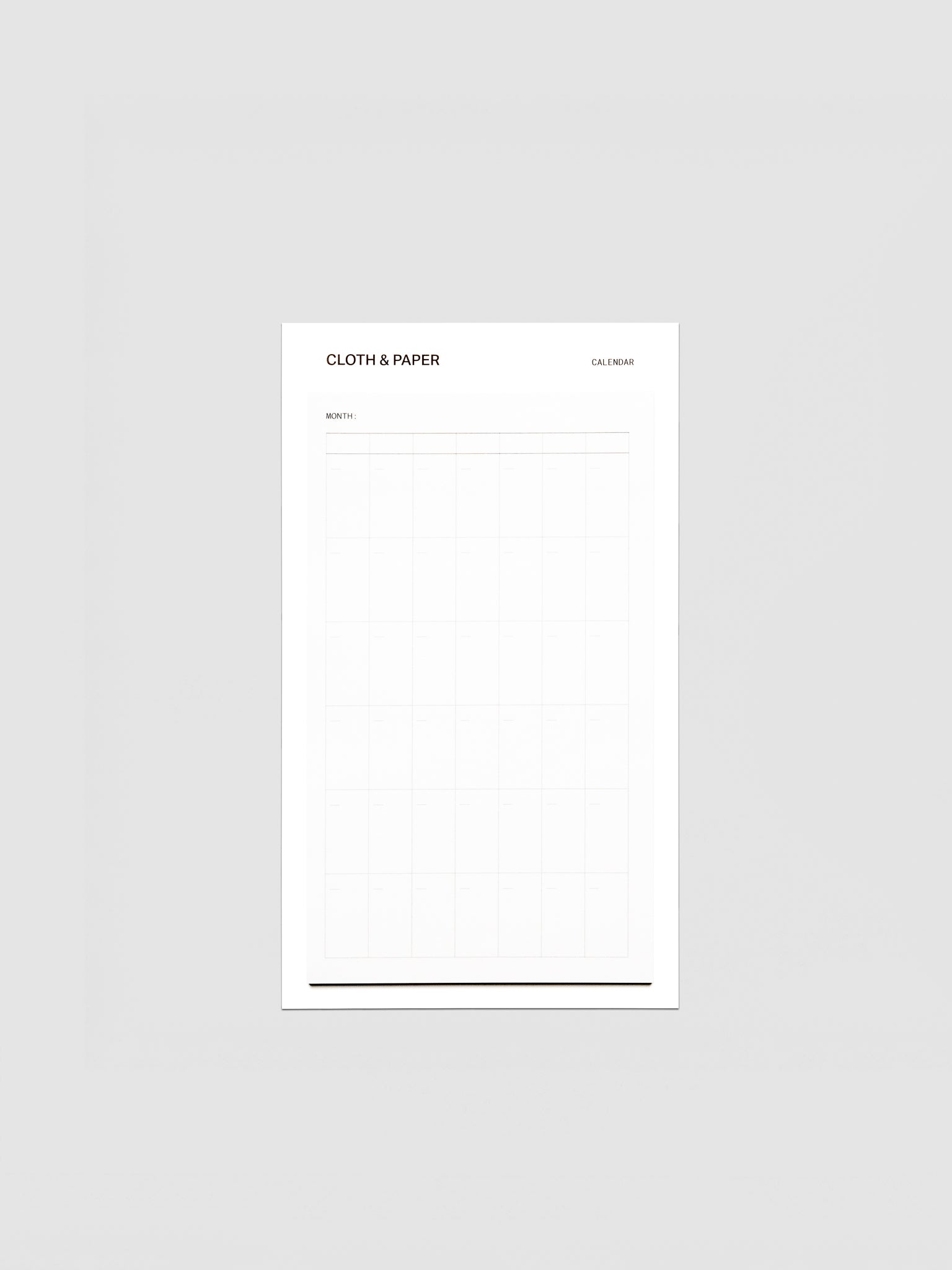 Undated calendar large sticky notes set in size CP Petite