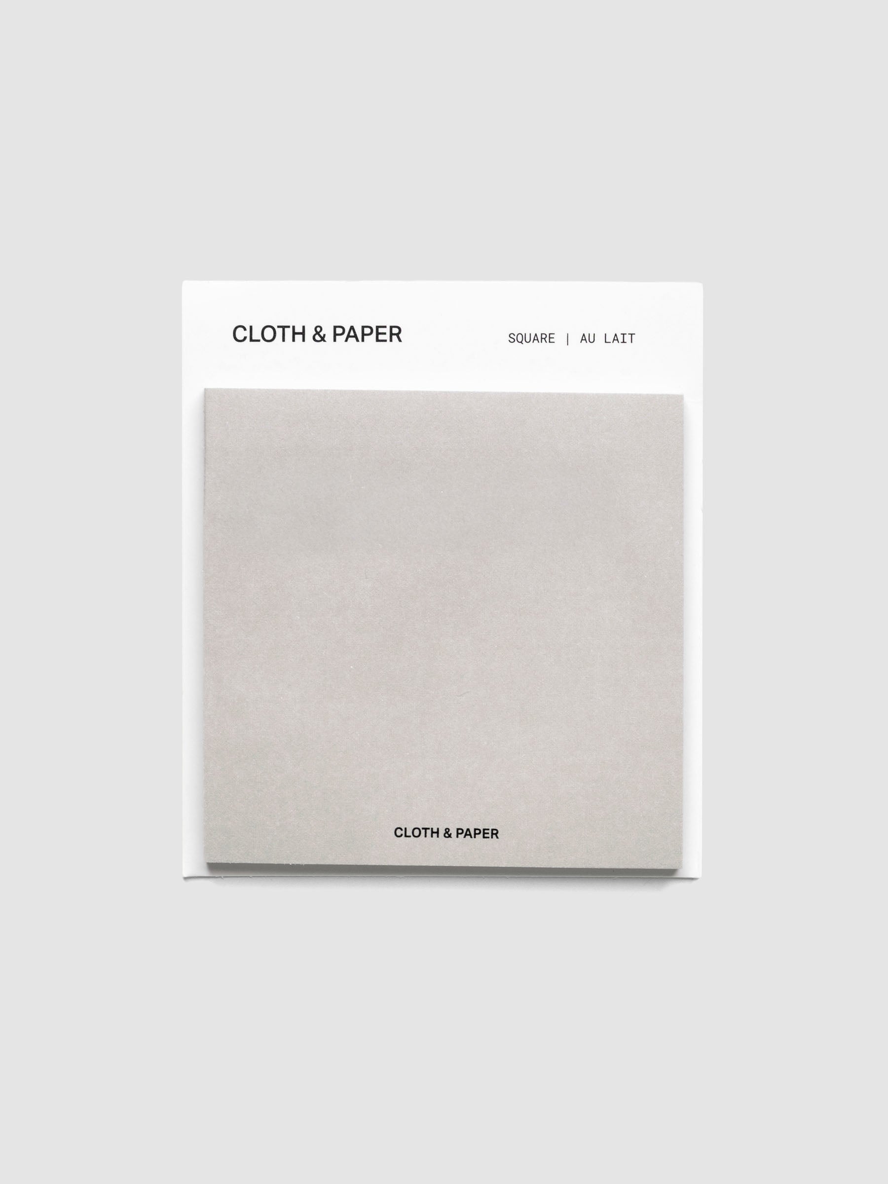 Square Matte Sticky Notes in light beige with backing card
