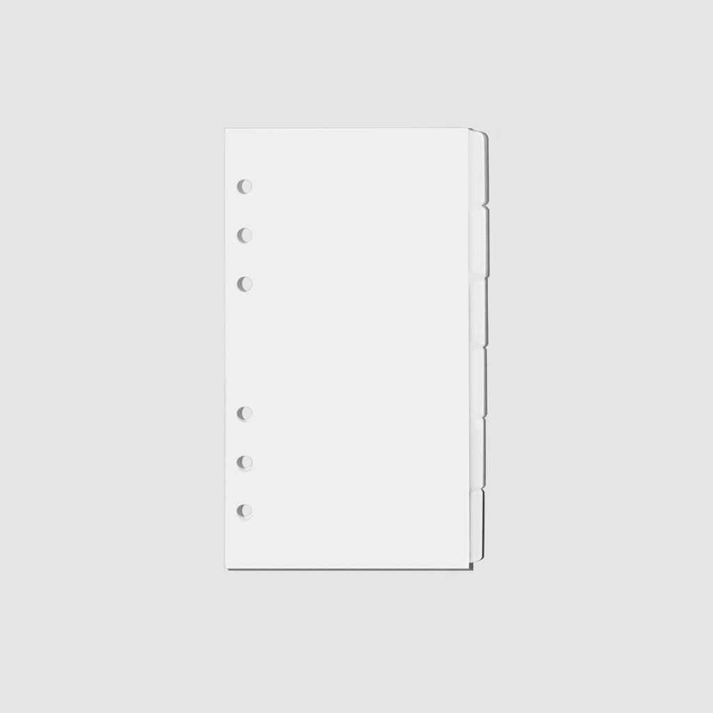 Dividers displayed on a white background. Size shown is personal.