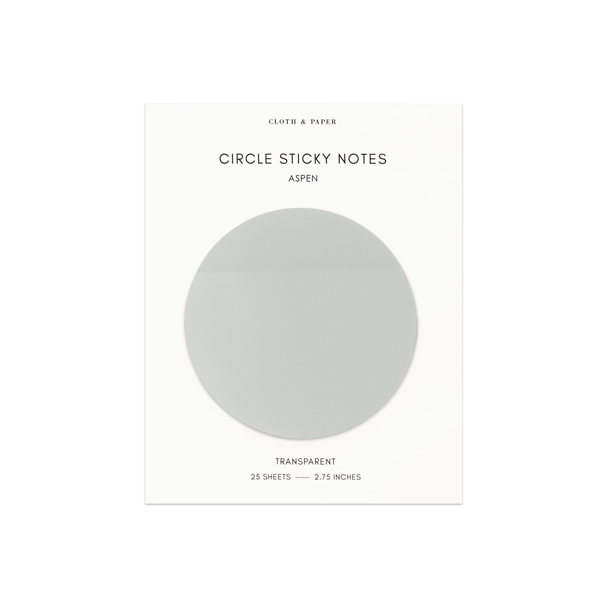 Transparent Circle Sticky Notes | Cloth & Paper – CLOTH & PAPER