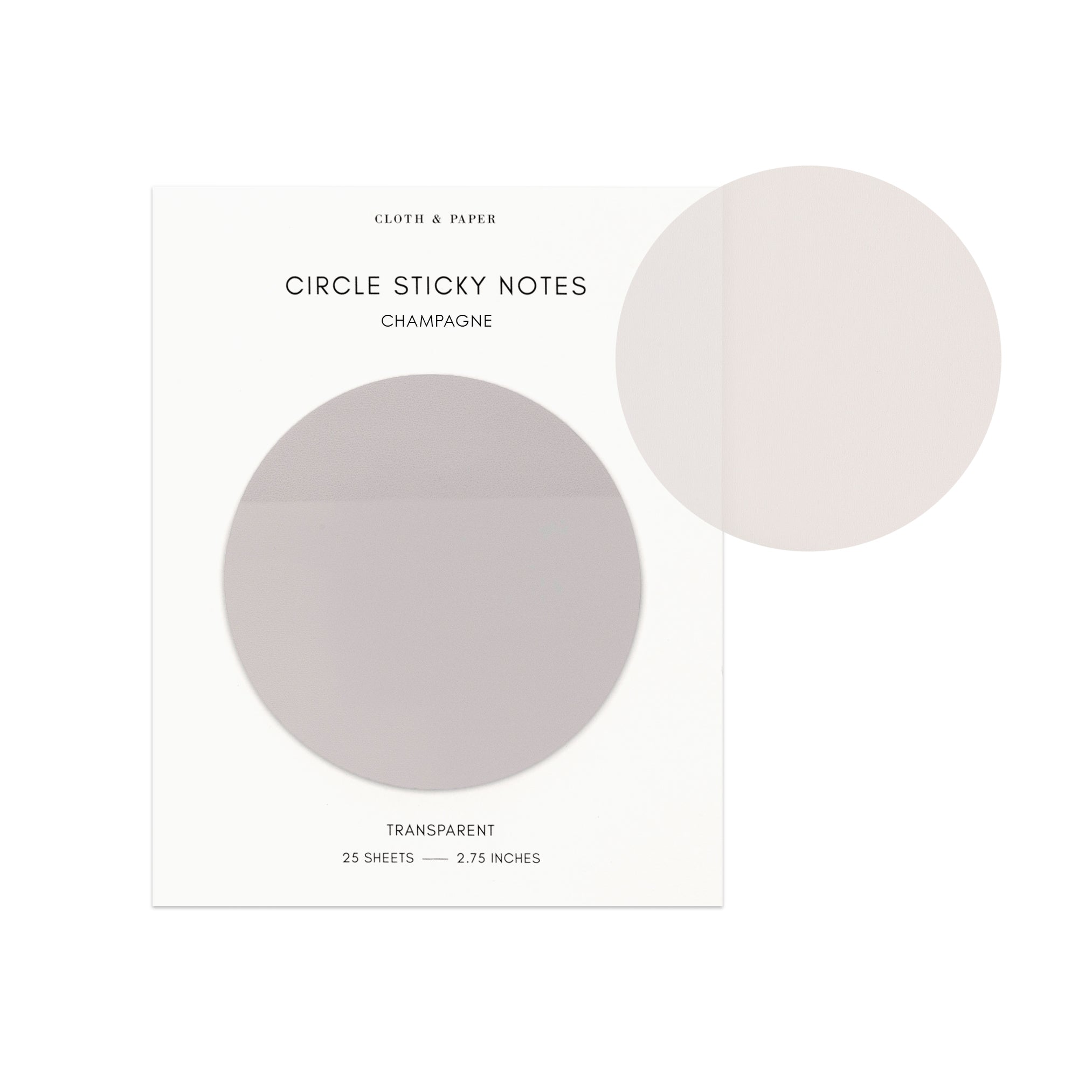 Transparent Circle Sticky Notes | Cloth & Paper – CLOTH & PAPER